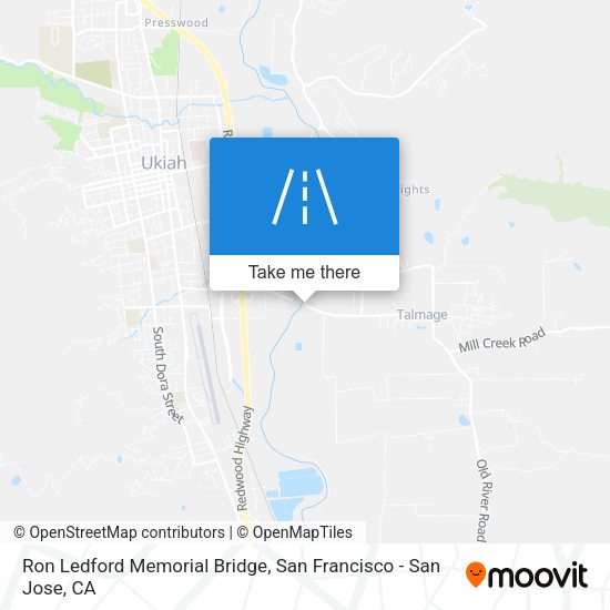 Ron Ledford Memorial Bridge map