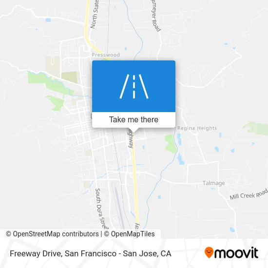 Freeway Drive map