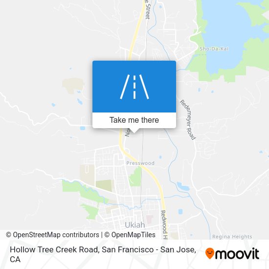 Mapa de Hollow Tree Creek Road