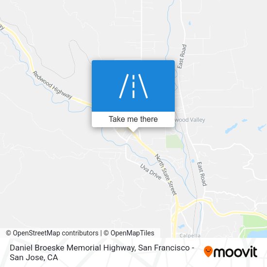 Daniel Broeske Memorial Highway map
