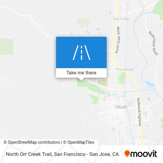 North Orr Creek Trail map