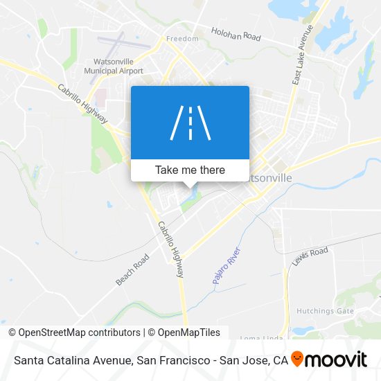 Santa Catalina Avenue map