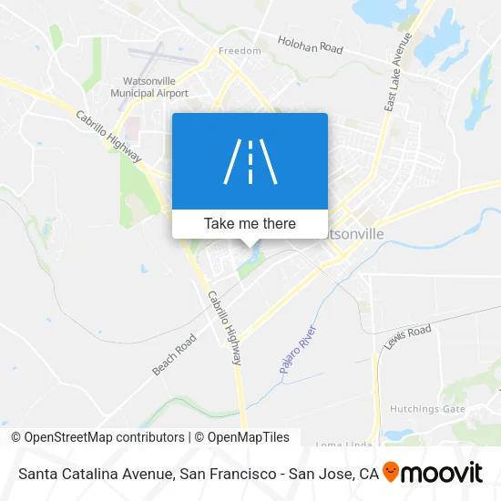 Santa Catalina Avenue map