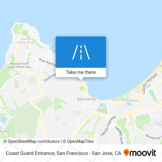 Coast Guard Entrance map