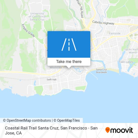 Coastal Rail Trail Santa Cruz map
