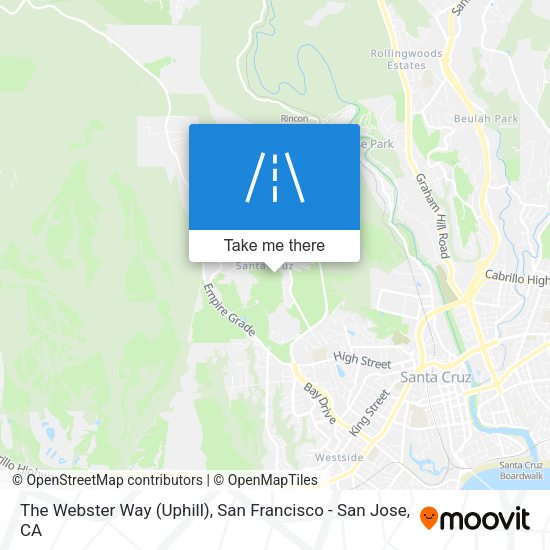 The Webster Way (Uphill) map