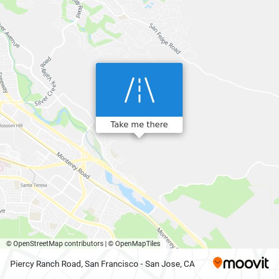 Mapa de Piercy Ranch Road