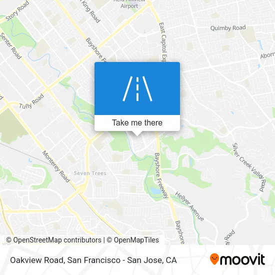 Oakview Road map