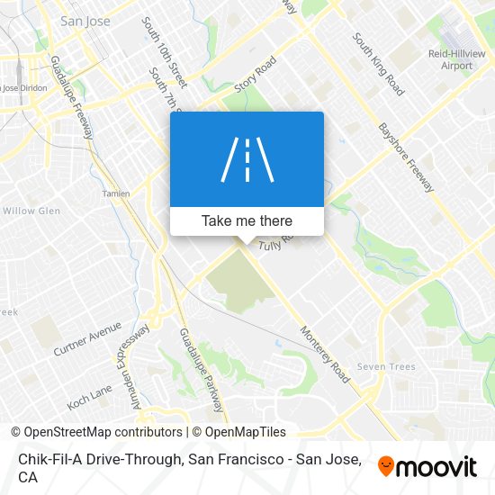 Mapa de Chik-Fil-A Drive-Through