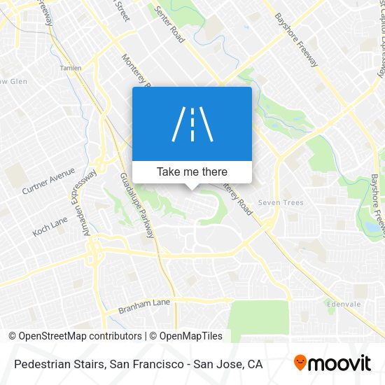 Pedestrian Stairs map