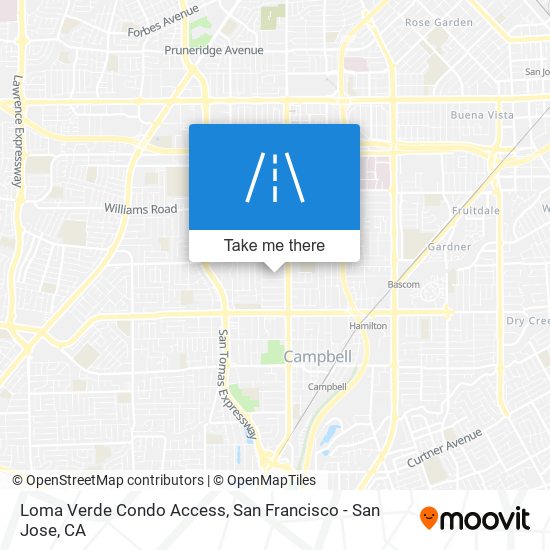 Loma Verde Condo Access map