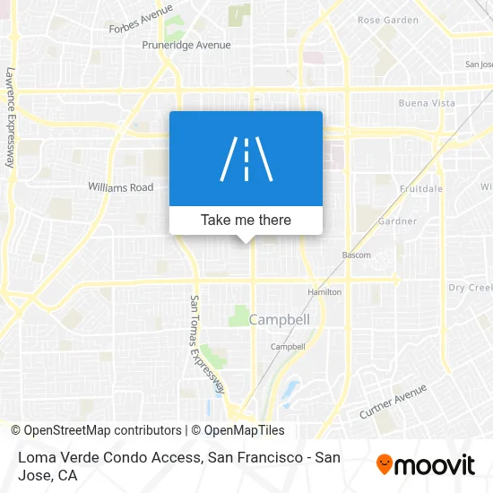 Loma Verde Condo Access map