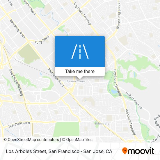 Mapa de Los Arboles Street