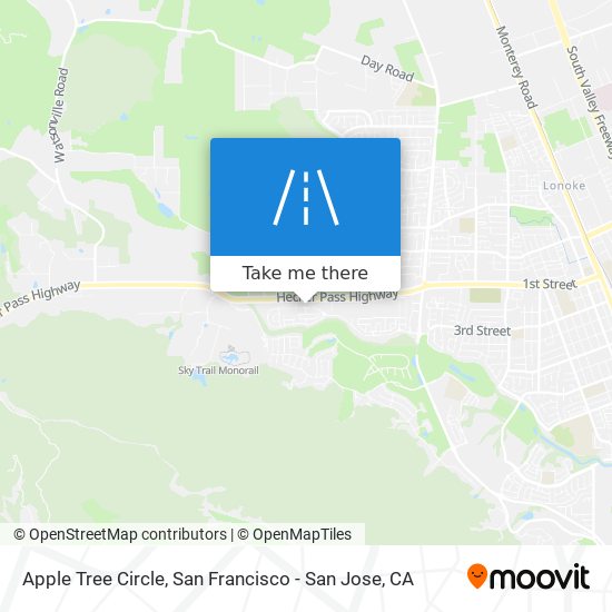 Mapa de Apple Tree Circle