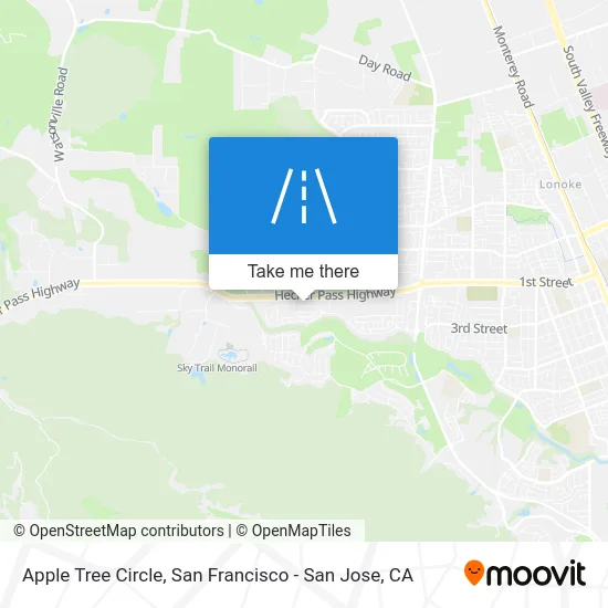 Apple Tree Circle map