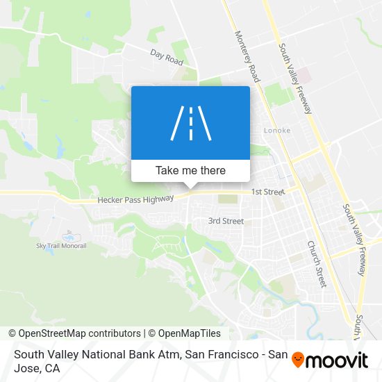 Mapa de South Valley National Bank Atm