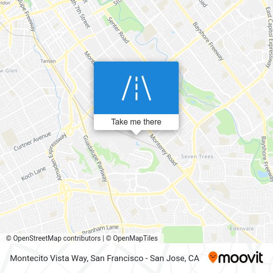 Montecito Vista Way map