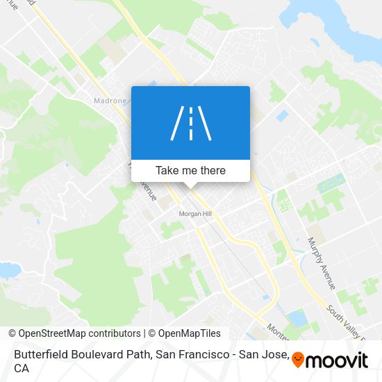 Mapa de Butterfield Boulevard Path