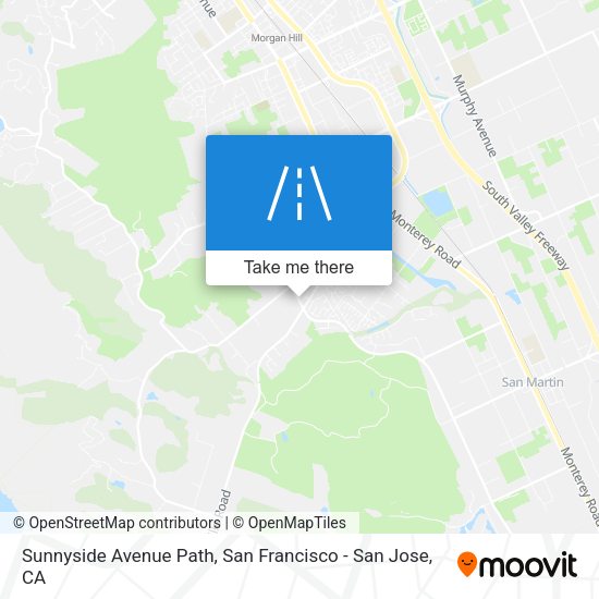 Mapa de Sunnyside Avenue Path