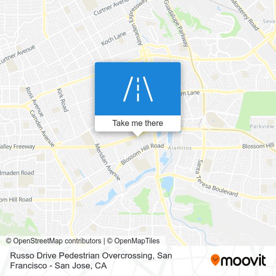 Russo Drive Pedestrian Overcrossing map