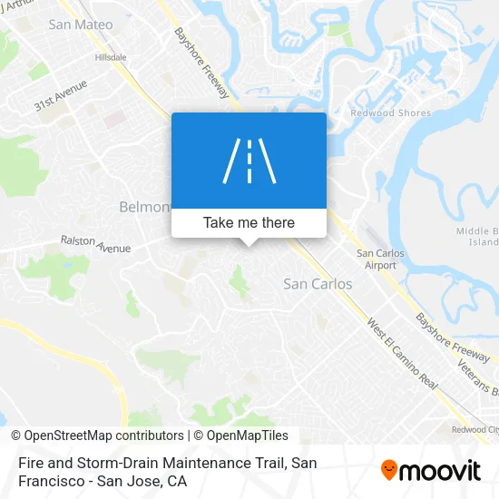 Fire and Storm-Drain Maintenance Trail map