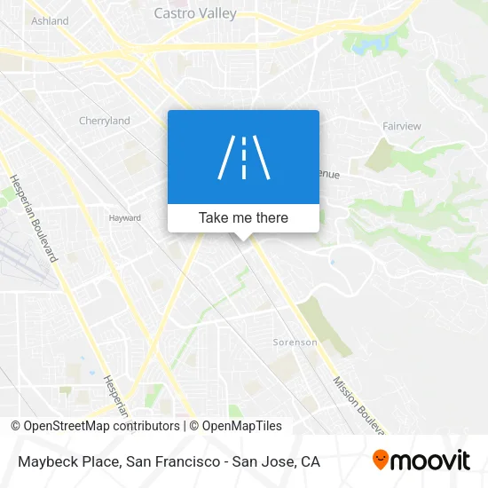 Mapa de Maybeck Place
