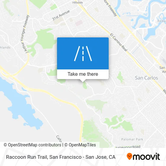 Raccoon Run Trail map