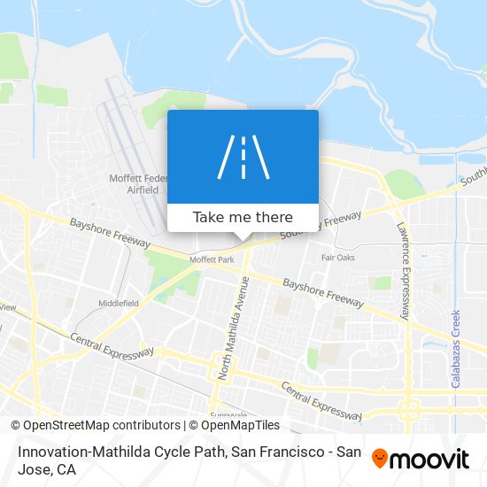 Innovation-Mathilda Cycle Path map