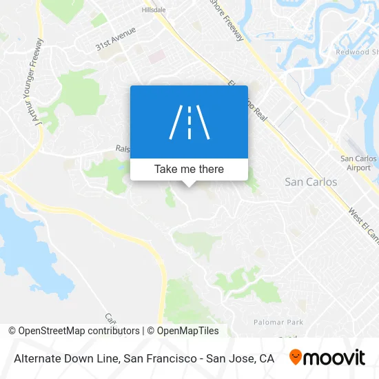 Alternate Down Line map