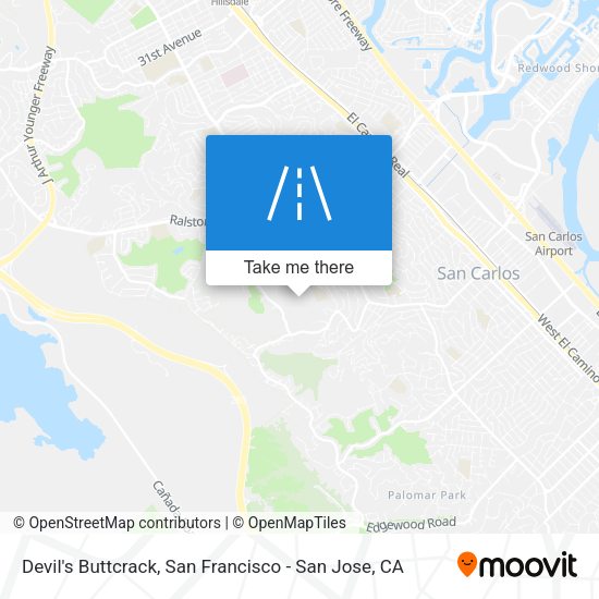 Devil's Buttcrack map