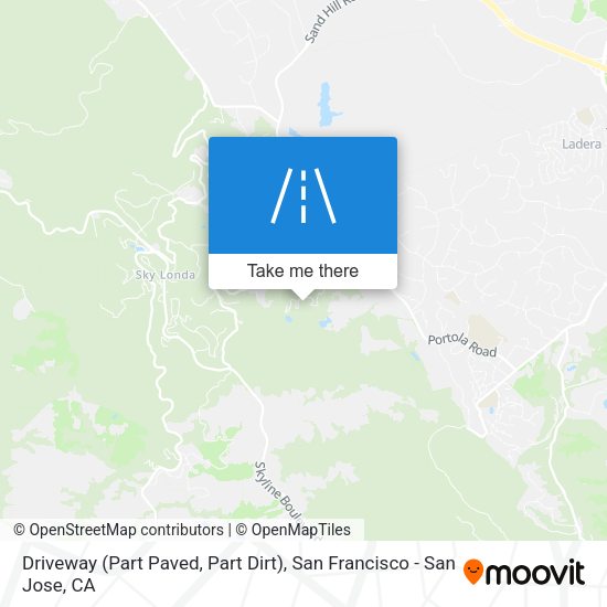 Driveway   (Part Paved,    Part Dirt) map