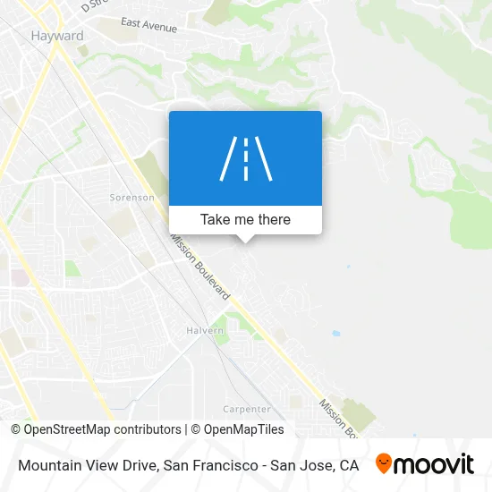 Mountain View Drive map