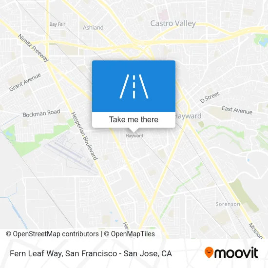Fern Leaf Way map