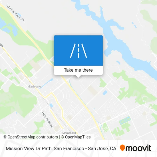 Mission View Dr Path map