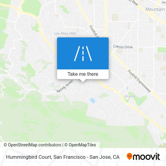 Mapa de Hummingbird Court