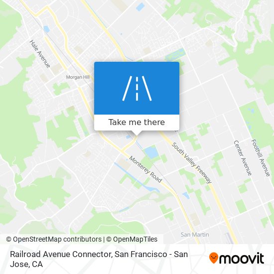 Railroad Avenue Connector map