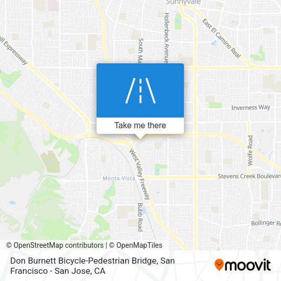 Don Burnett Bicycle-Pedestrian Bridge map