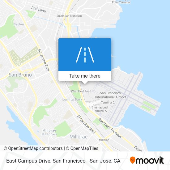 East Campus Drive map