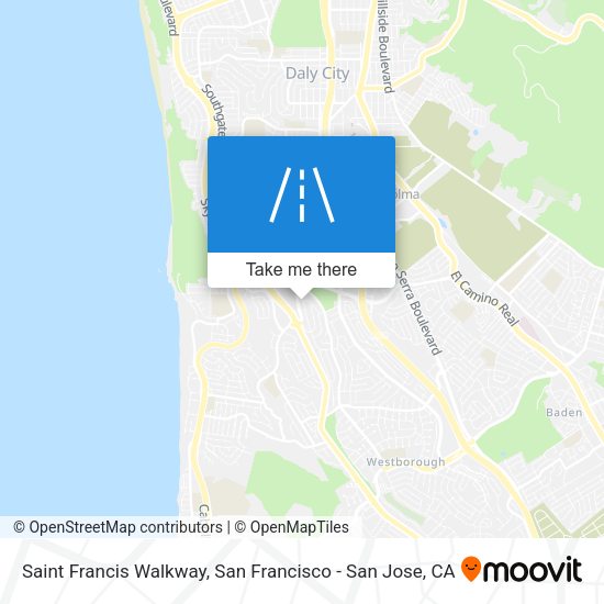 Saint Francis Walkway map