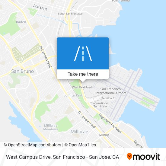 Mapa de West Campus Drive