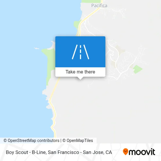 Boy Scout - B-Line map