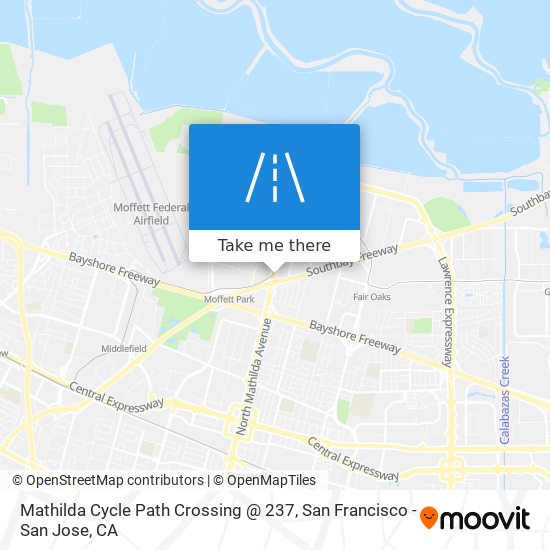 Mapa de Mathilda Cycle Path Crossing @ 237