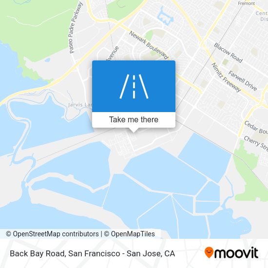 Mapa de Back Bay Road