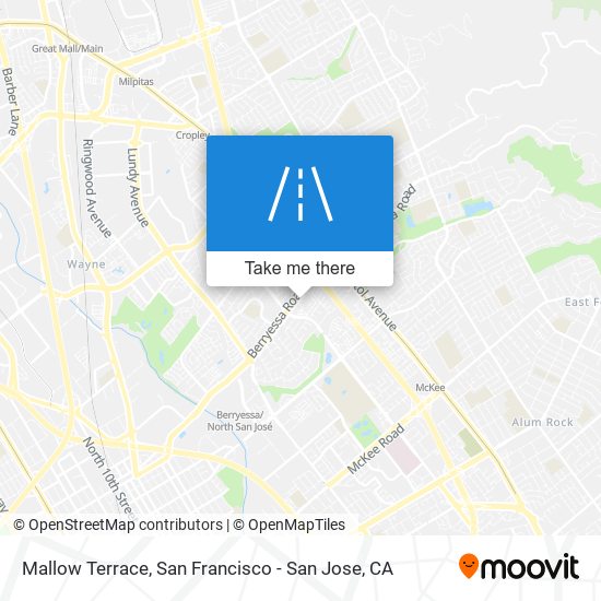 Mallow Terrace map