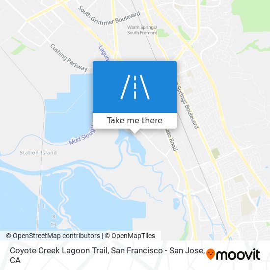 Coyote Creek Lagoon Trail map