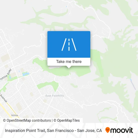 Inspiration Point Trail map