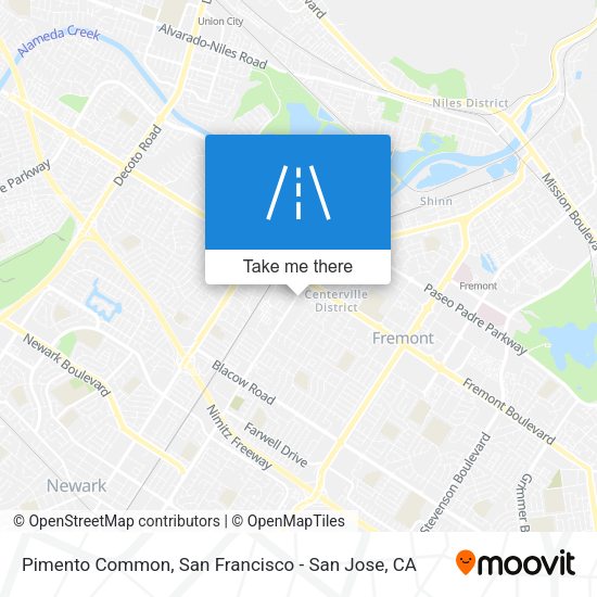 Mapa de Pimento Common