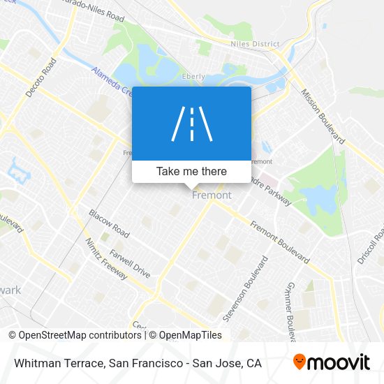 Whitman Terrace map