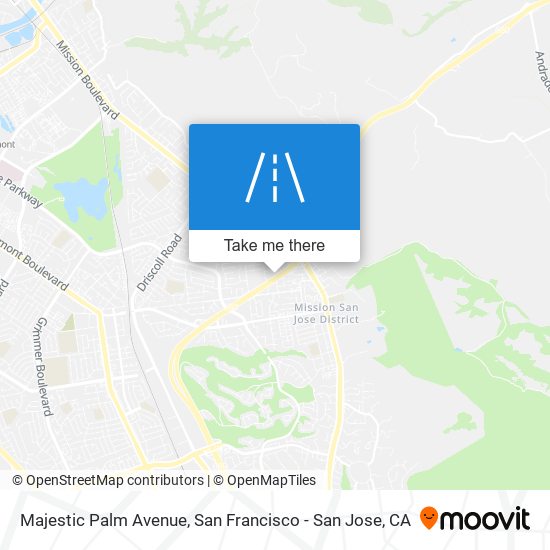 Majestic Palm Avenue map