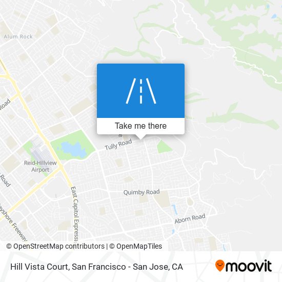 Mapa de Hill Vista Court